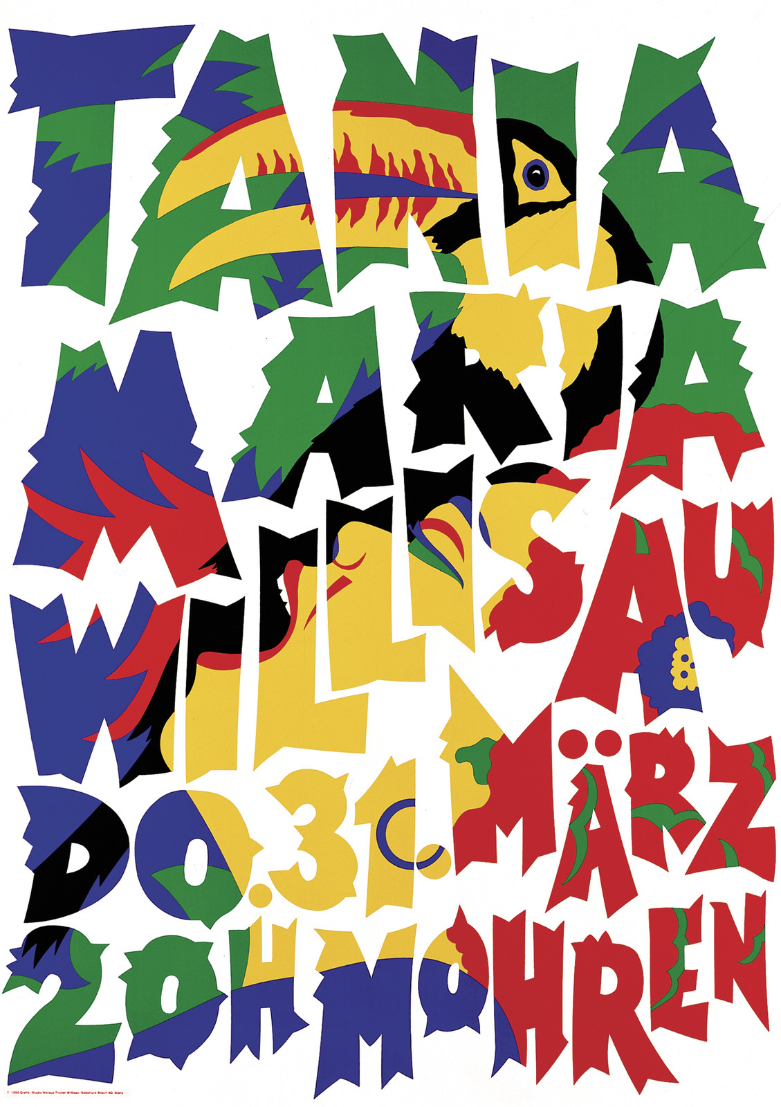 Tania Maria By Niklaus Troxler Typo Graphic Posters