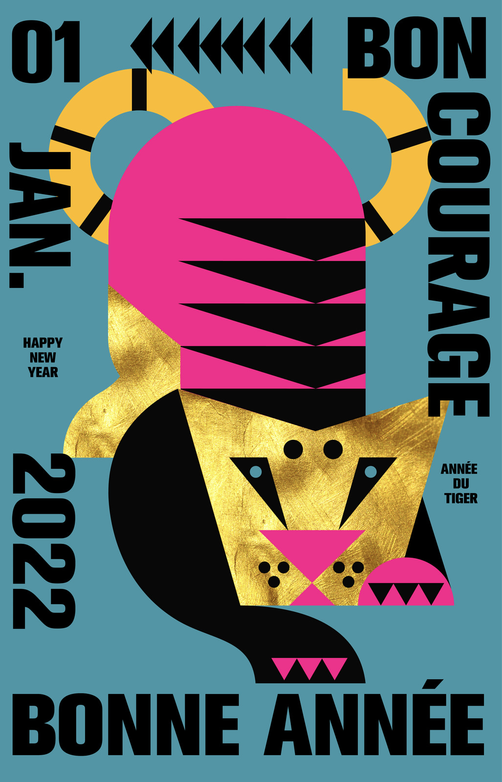 “Year of the Snake Poster”, 2020, by Cheng Peng - typo/graphic posters