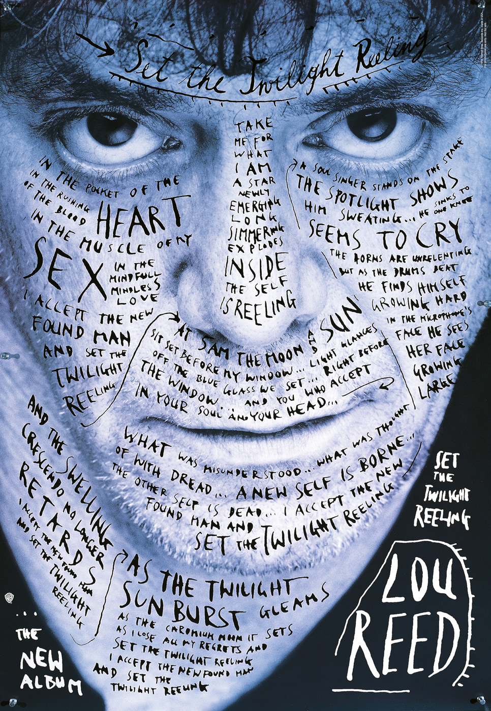 “lou reed”, 1996, by Sagmeister inc. - typo/graphic posters