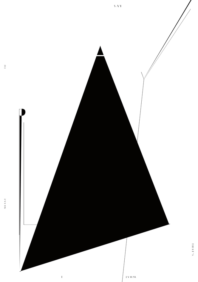 Non format typo graphic posters