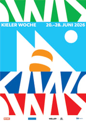 Poster Windjammertreffen Kiel 1980 Kieler Woche DIN A 1 | UK